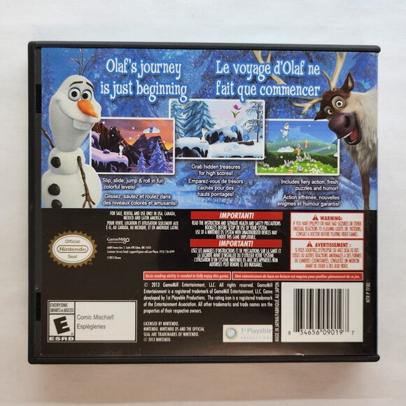 Disney's Frozen Olaf's Quest for Nintendo DS CIB - Picture 3 of 7